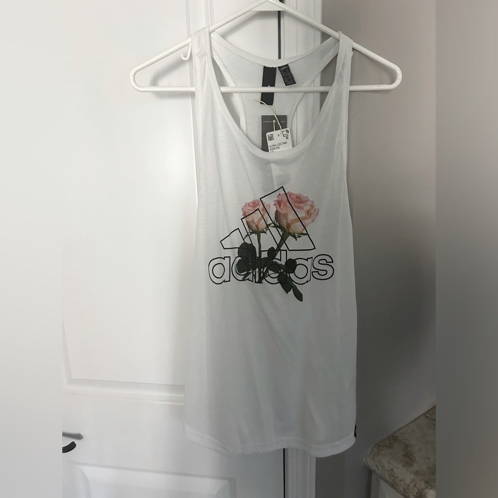 Adidas Floral Tank Top Women’s Medium NWT